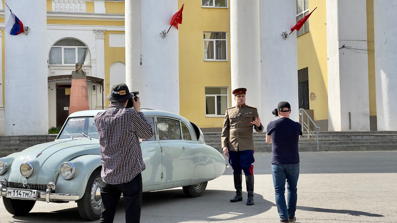 Телепрограмма «Моторы первых» провела съемки на Косой Горе | ГУК ТО “ОЦРК”